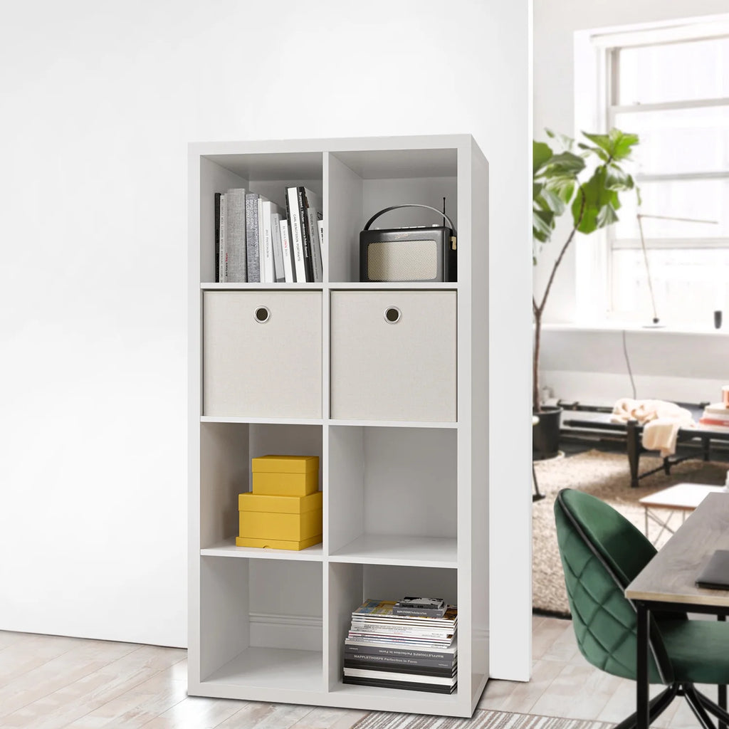 4-tier White Wooden Bookshelf Q2562