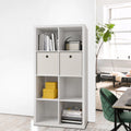 4-tier White Wooden Bookshelf Q2562