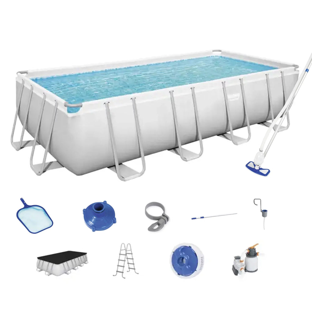 18ft x 9ft x 4ft Rectangular Above Ground Swimming Pool Kit A67457