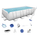 18ft x 9ft x 4ft Rectangular Above Ground Swimming Pool Kit A67457