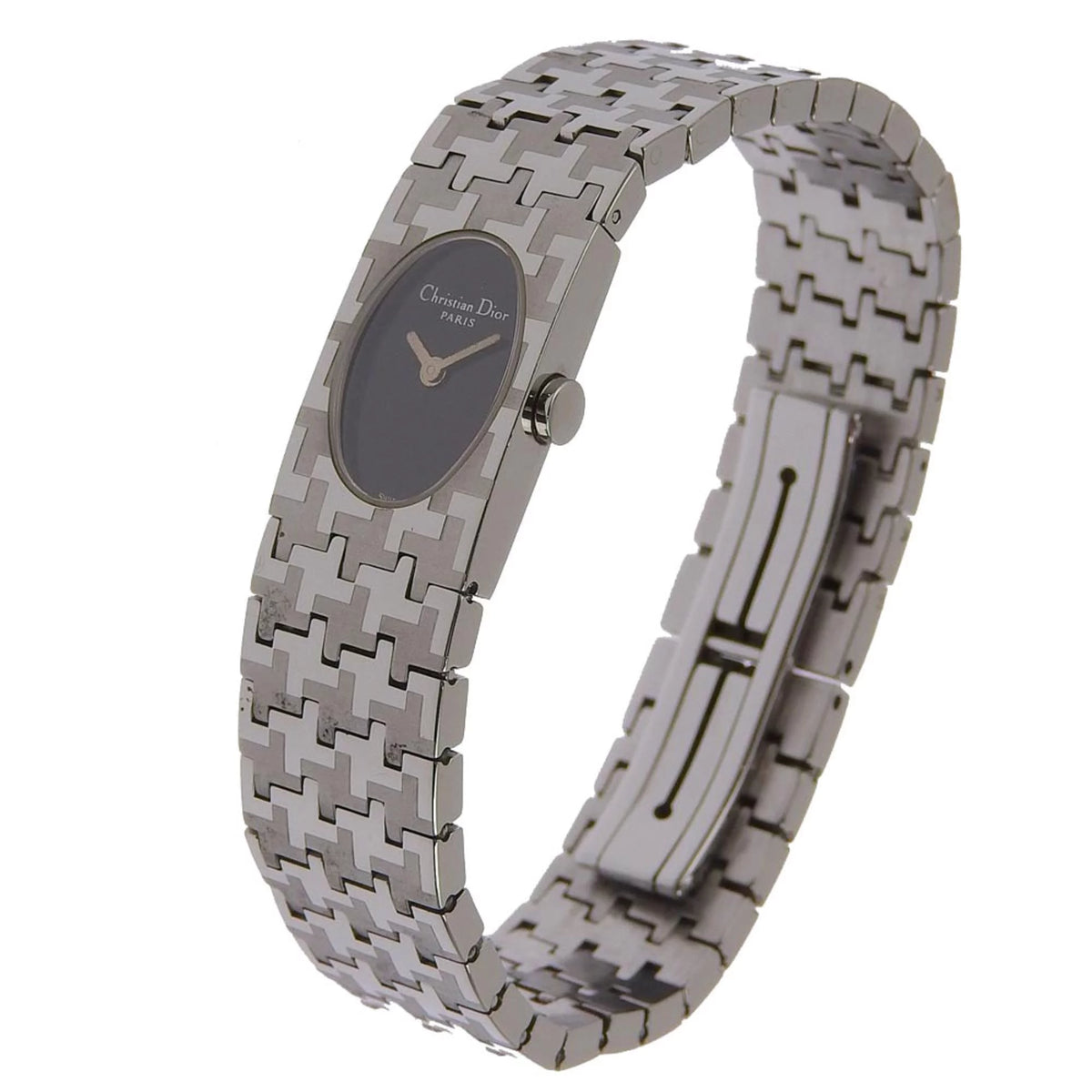 Pre-Owned Stainless Steel Silver Quartz Analog Ladies Watch I761