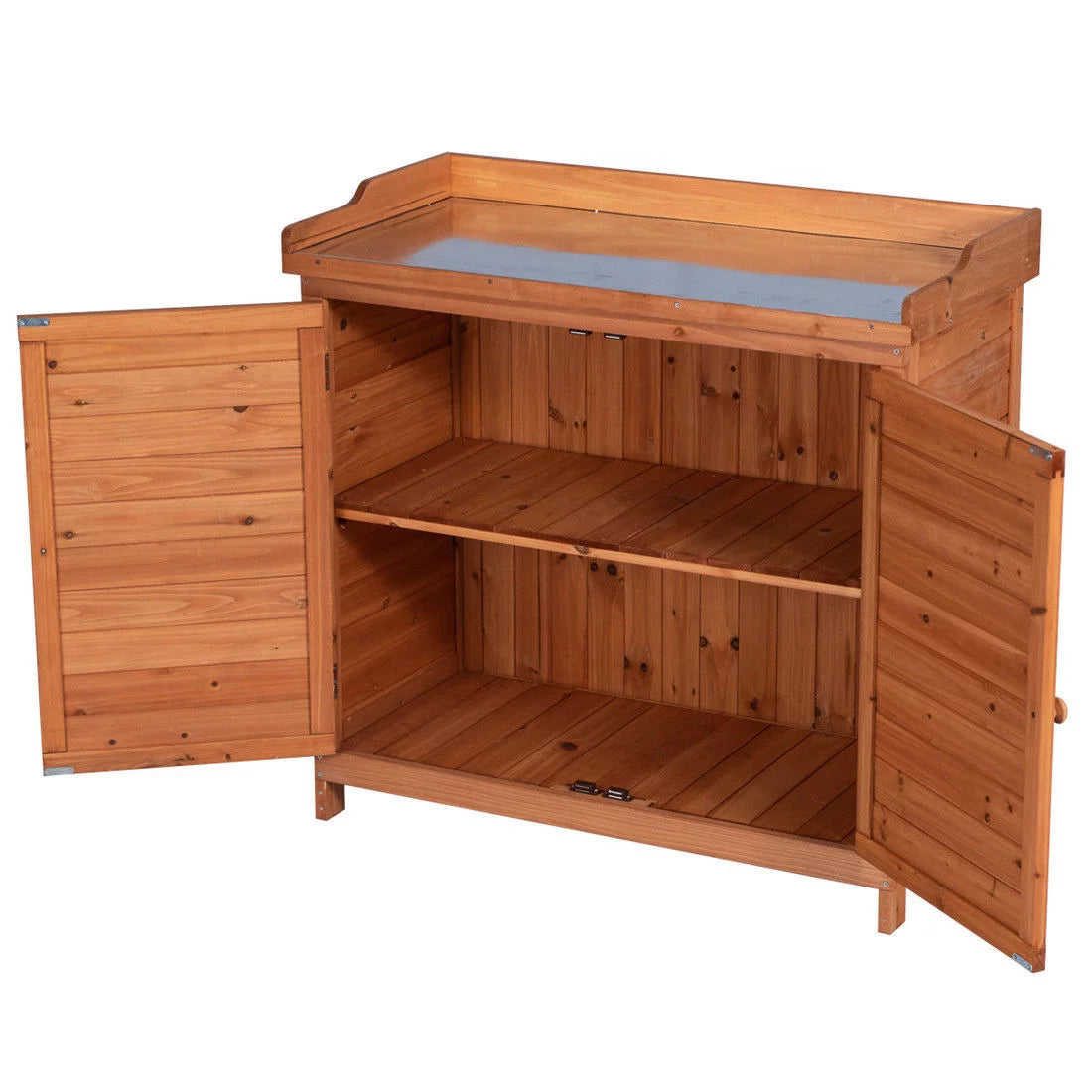 Wooden Potting Bench Storage Box F387705