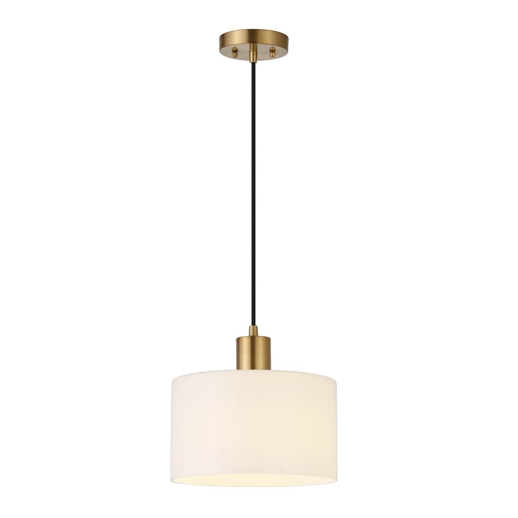 1-Light Pendant with Milk White Glass Shade S940184