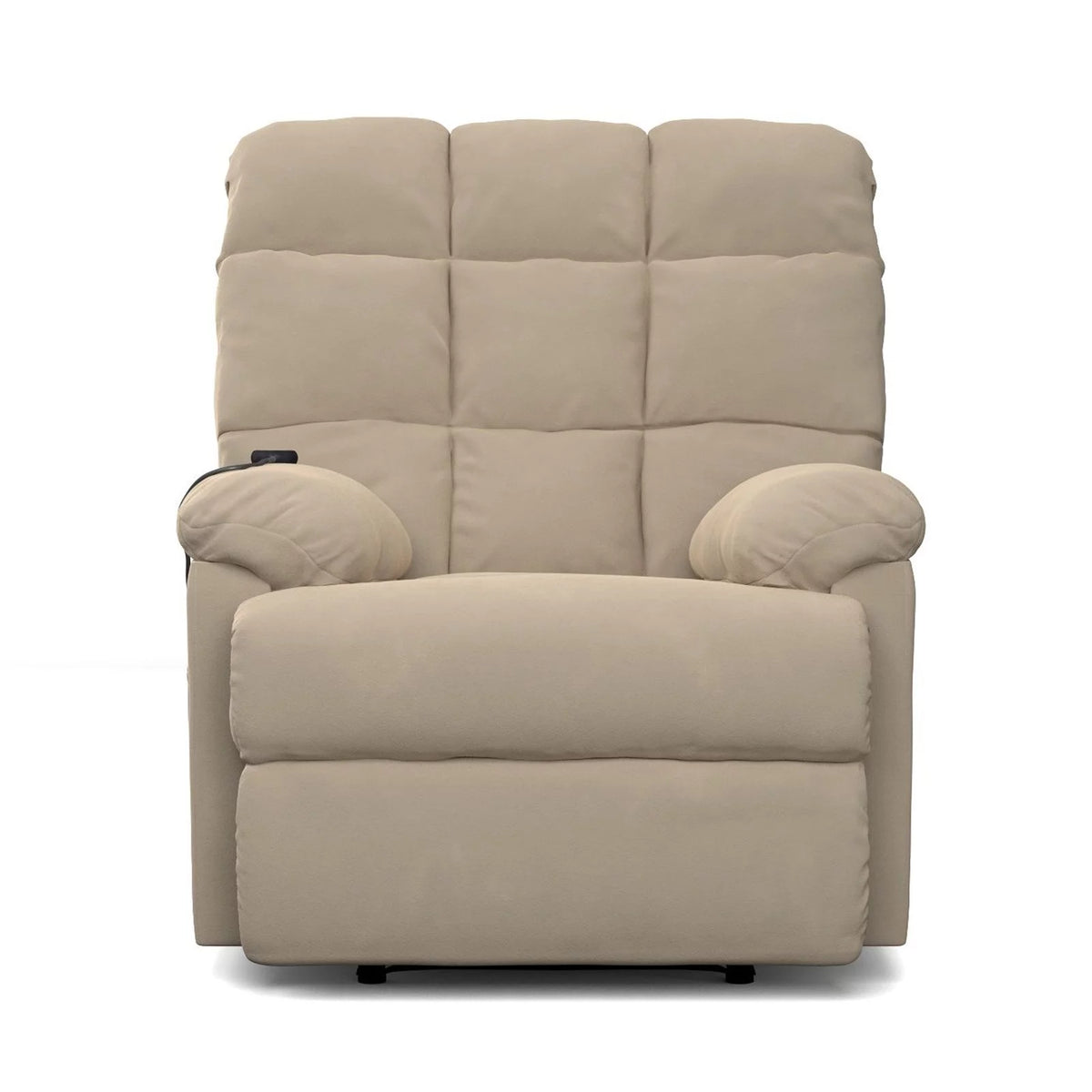 Khaki Microfiber Power Lift Recliner P2009