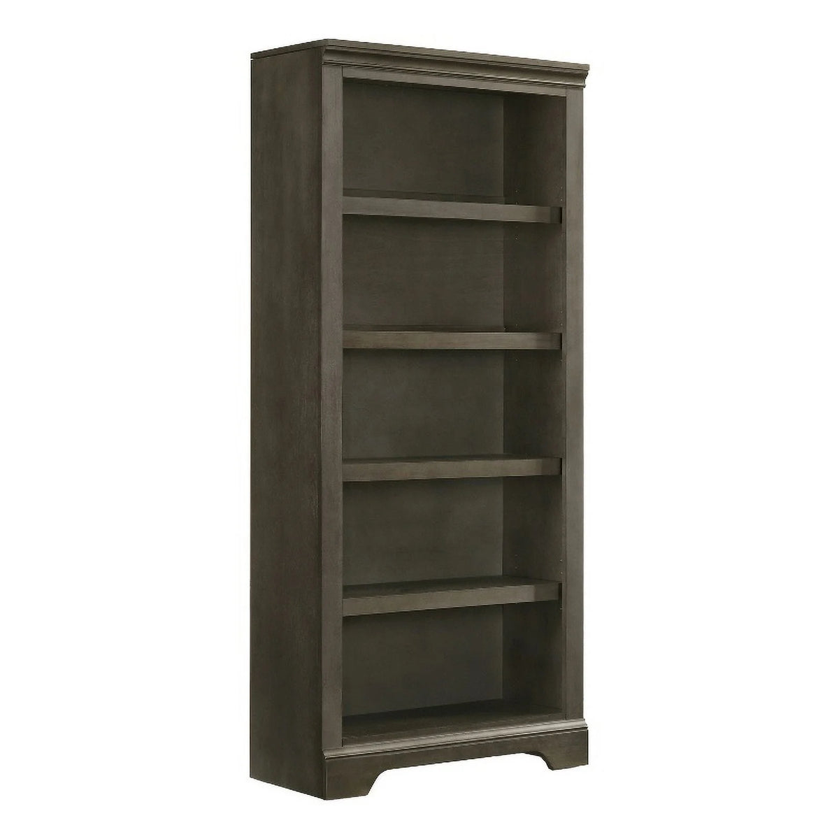 Gray Wood Bunching Bookcase R1055