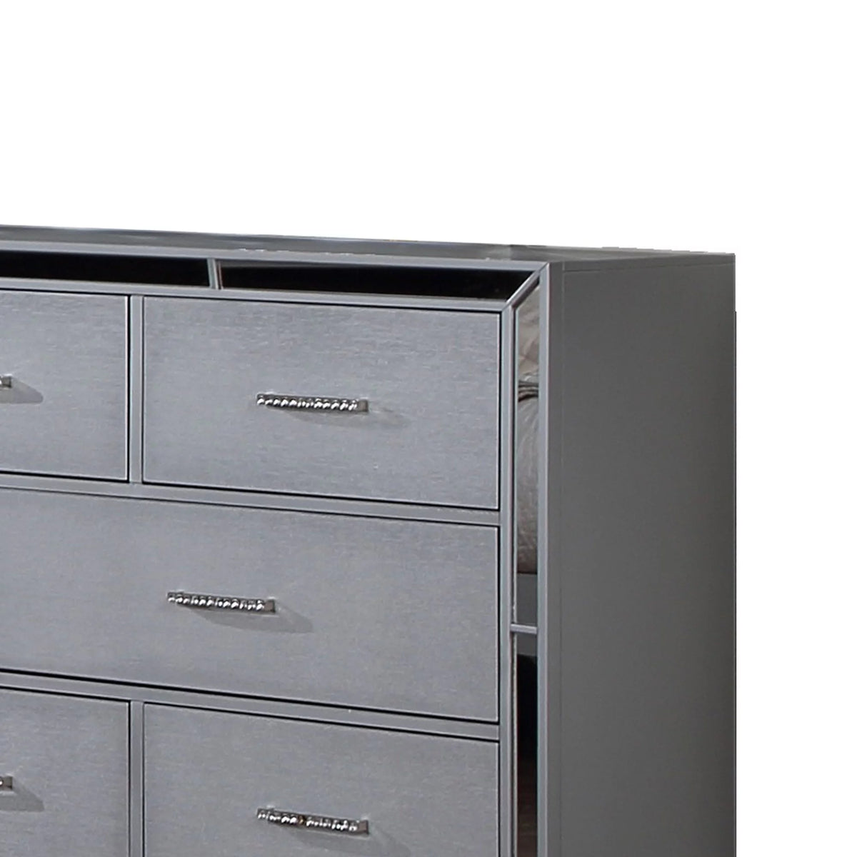 64 Inch Pine Wood Dresser, 8 Drawers J12929