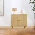 Rattan Storage Cabinet with Doors Y813593