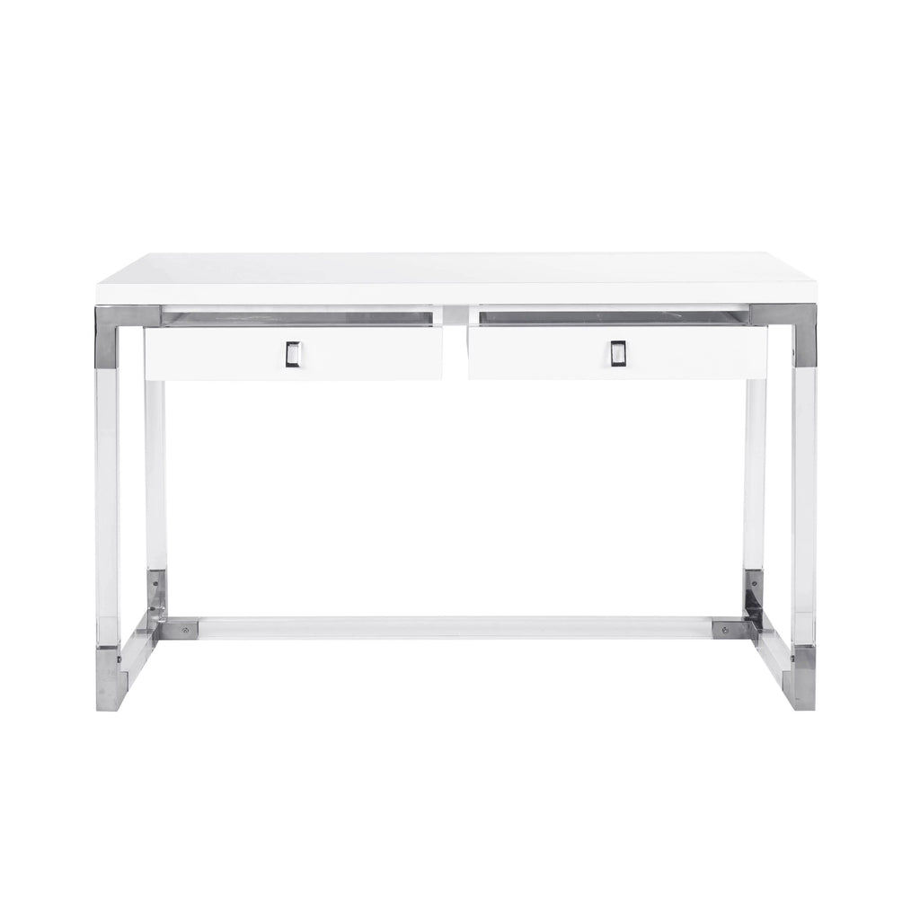 Contemporary Desk with Chrome Base Y3191