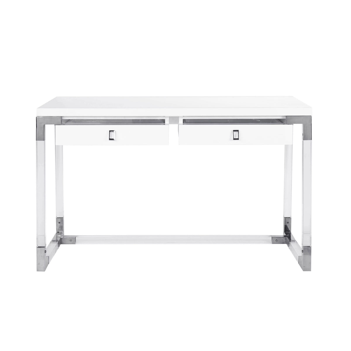 Contemporary Desk with Chrome Base Y3191