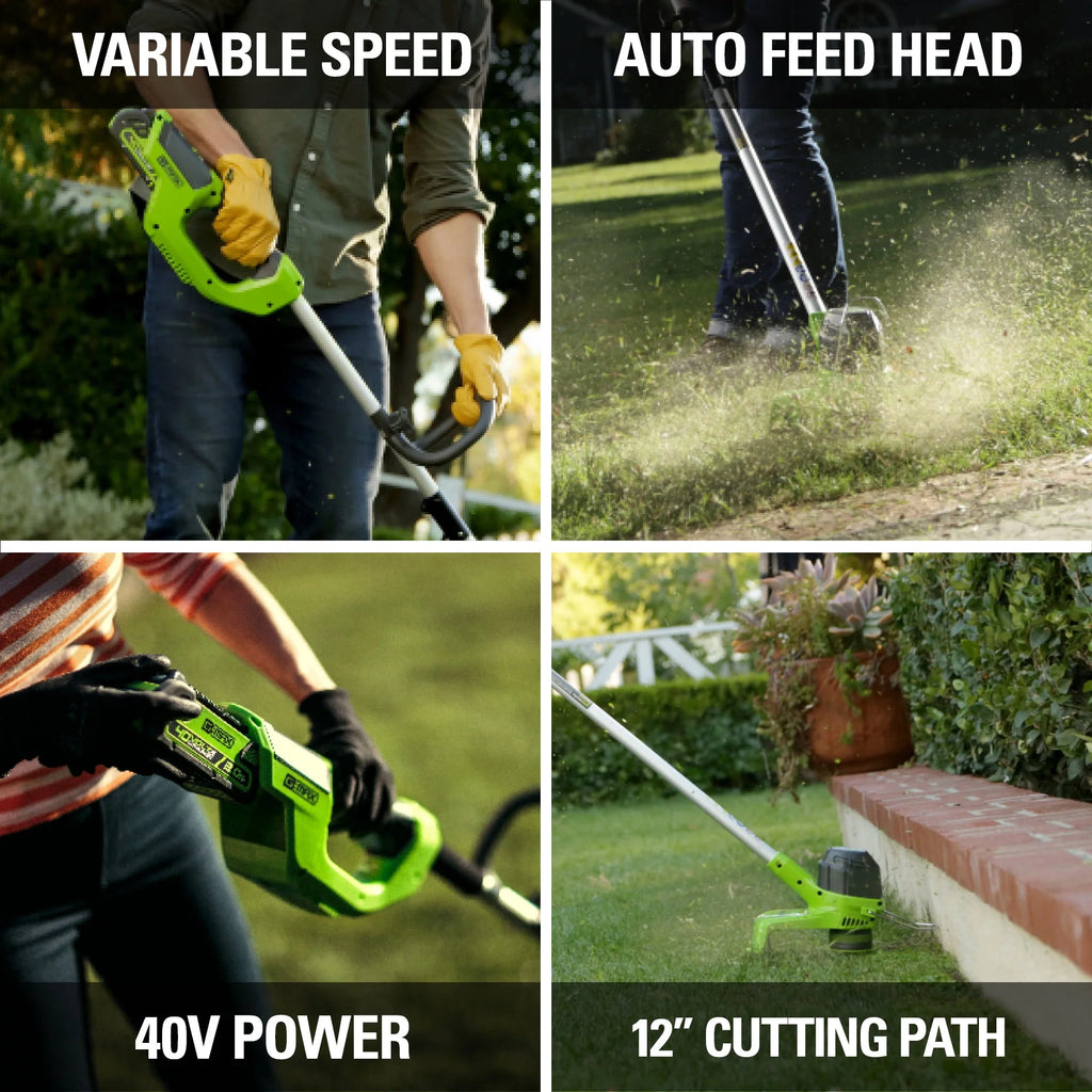 40V 12 String Trimmer with 2.0 Ah Battery & Charger Y383475