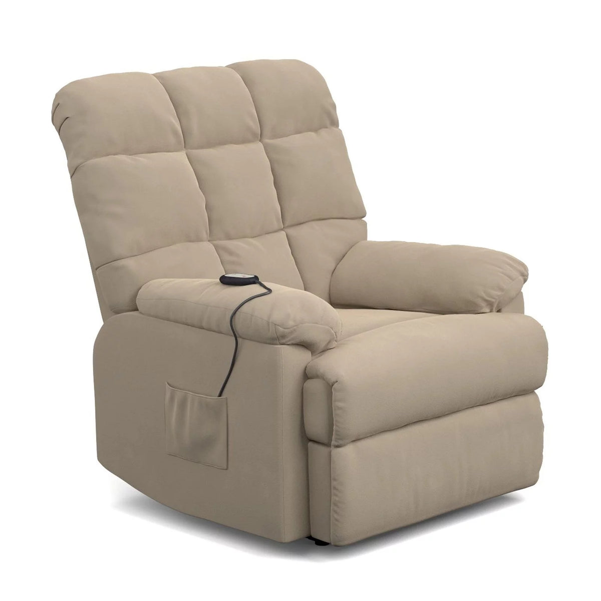 Khaki Microfiber Power Lift Recliner P2009
