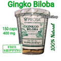 150 Capsules 400 mg Ginkgo Biloba Capsules O210