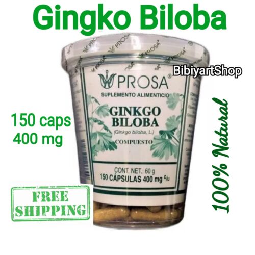 150 Capsules 400 mg Ginkgo Biloba Capsules O210
