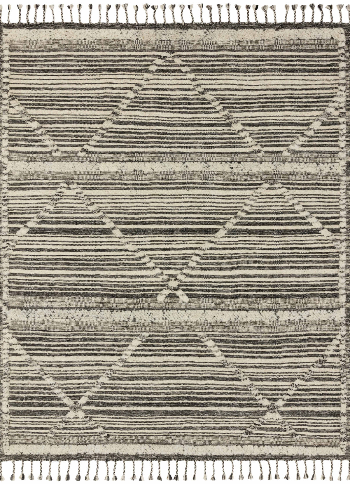 Ivory Charcoal 8'6 x 11'6 Rug L244602