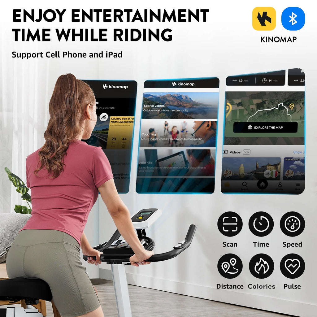Indoor Cycling Bike with Silent Magnetic Resistance Y153635