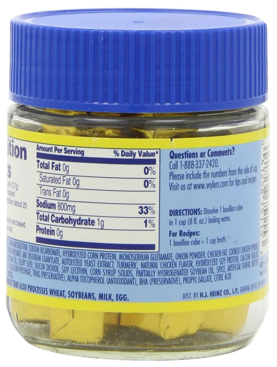Chicken Instant Bouillon Cubes 3.25 OZ Pack of 4 U53508