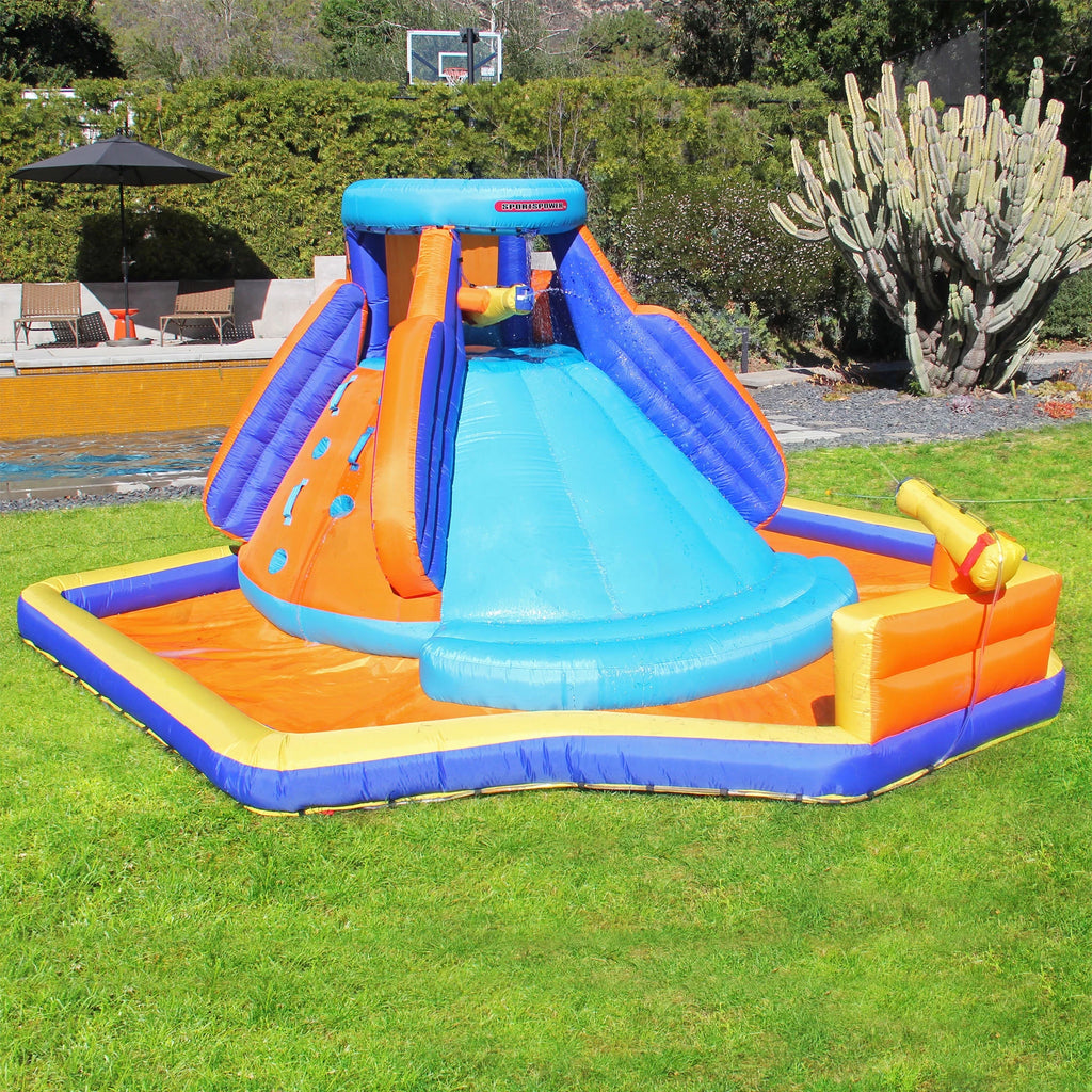 13.8' Inflatable Water Slide with Heavy Duty Blower W258926