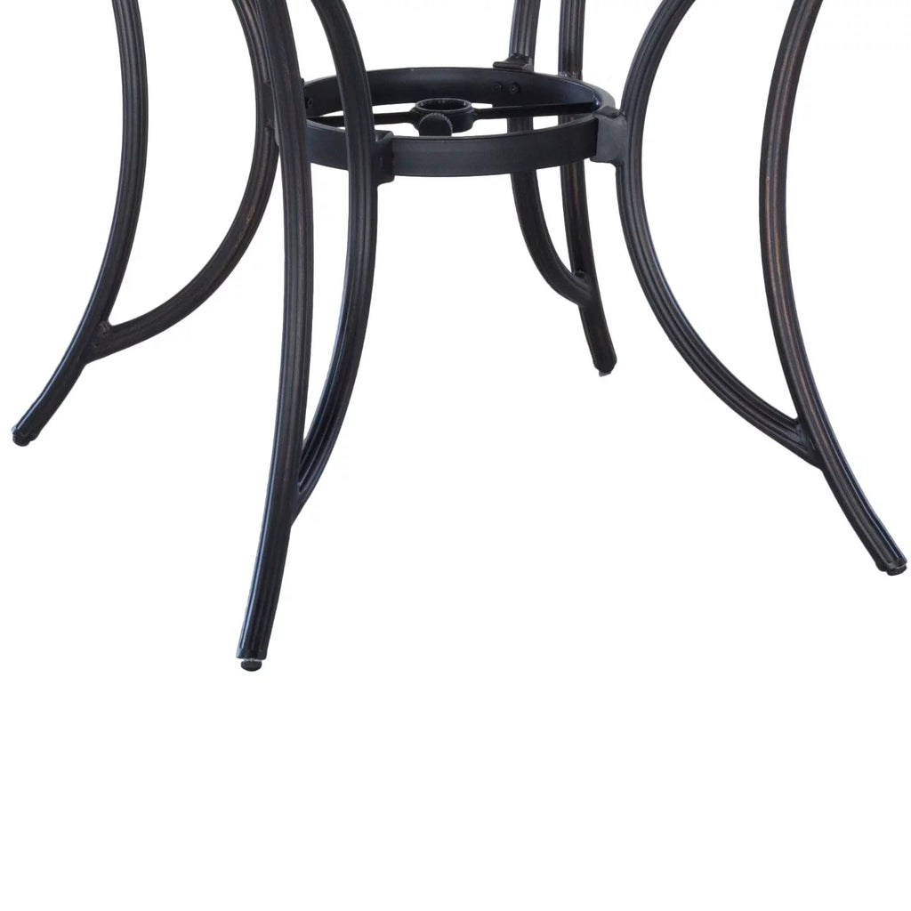 48 in Round Cast Aluminum Outdoor Dining Table O3451