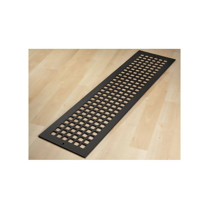 30" x 6" Black Steel Floor Grille H2933