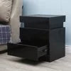 LED High Gloss 2 Drawer Nightstand Z729