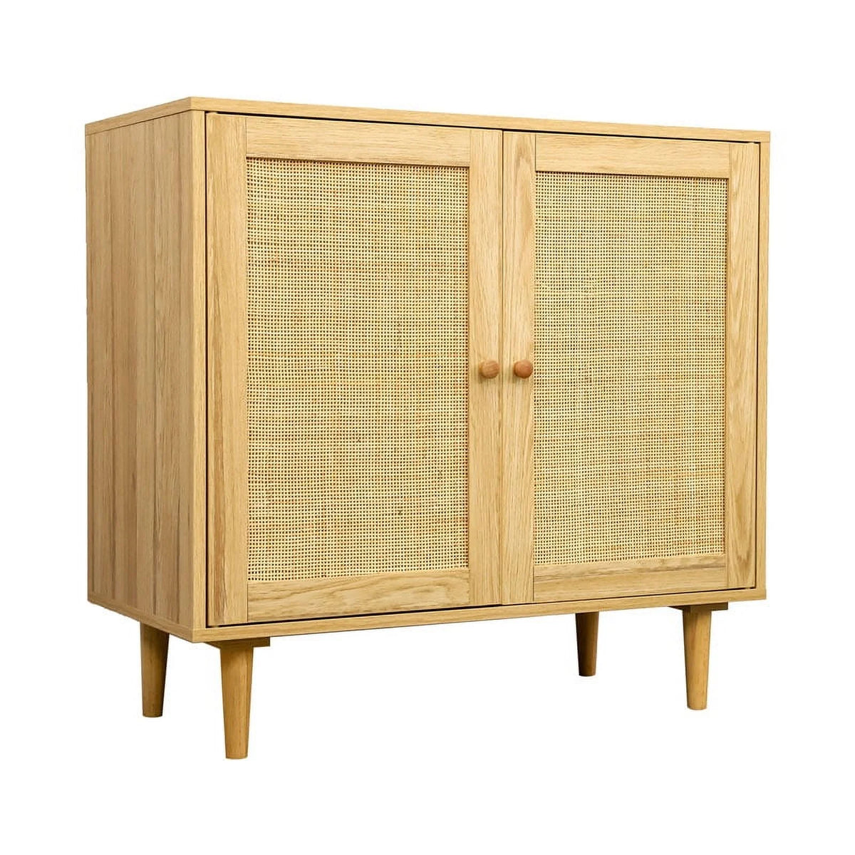Rattan Storage Cabinet with Doors Y813593