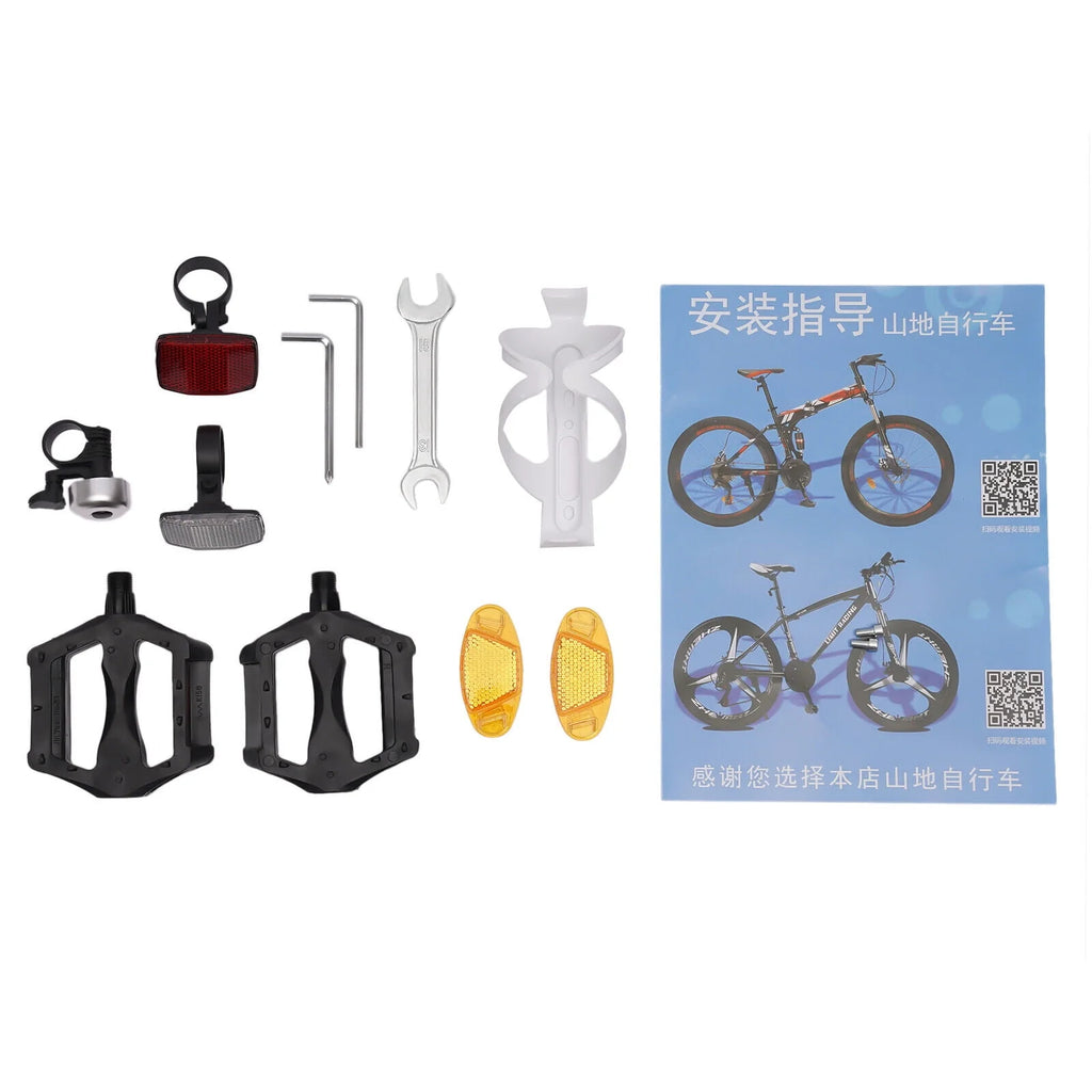 26 inch 21 Speed Full Suspension Folding Mountain Bike T343