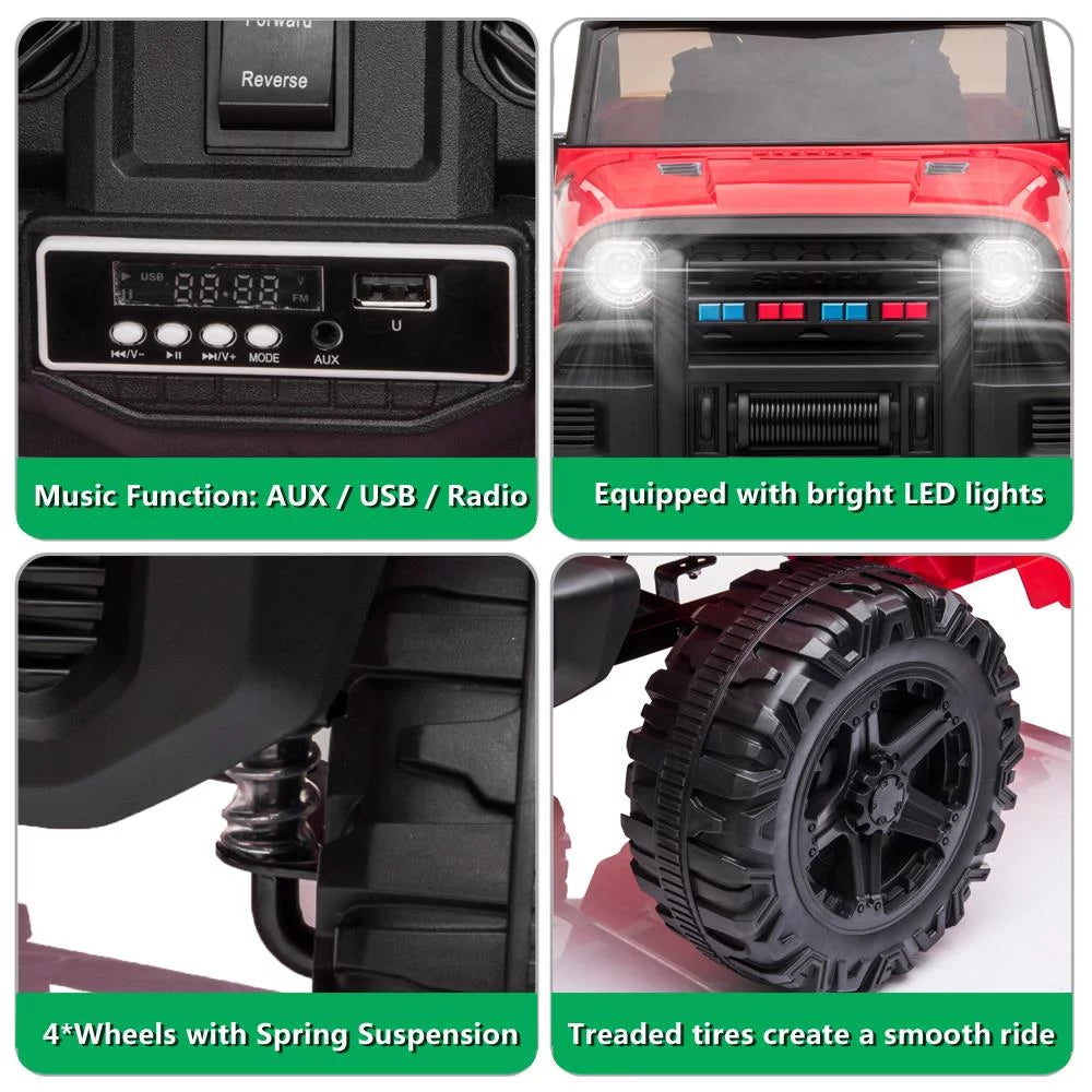 12V Battery Electric Kids Ride On Car Truck with Remote Control B79345
