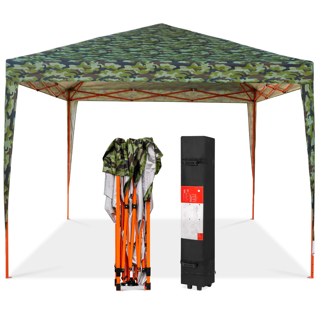 10x10ft Dark Gray Pop Up Canopy Tent with Carrying Bag C202939
