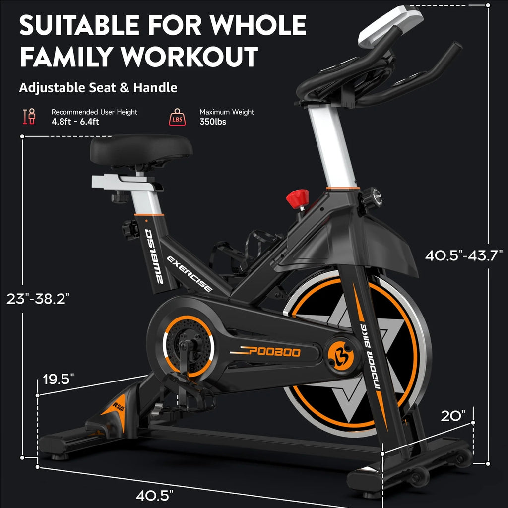 Indoor Cycling Bike with Silent Magnetic Resistance Y153635