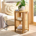 Side Table Light Honey Finish A7869