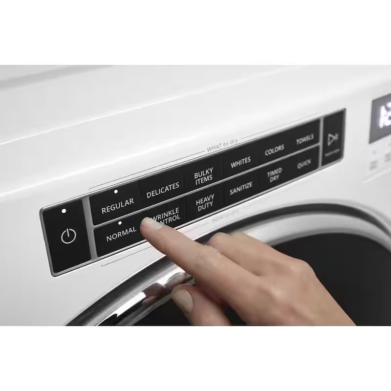 White 7.4 cu. ft. Electric Dryer with Steam H648619