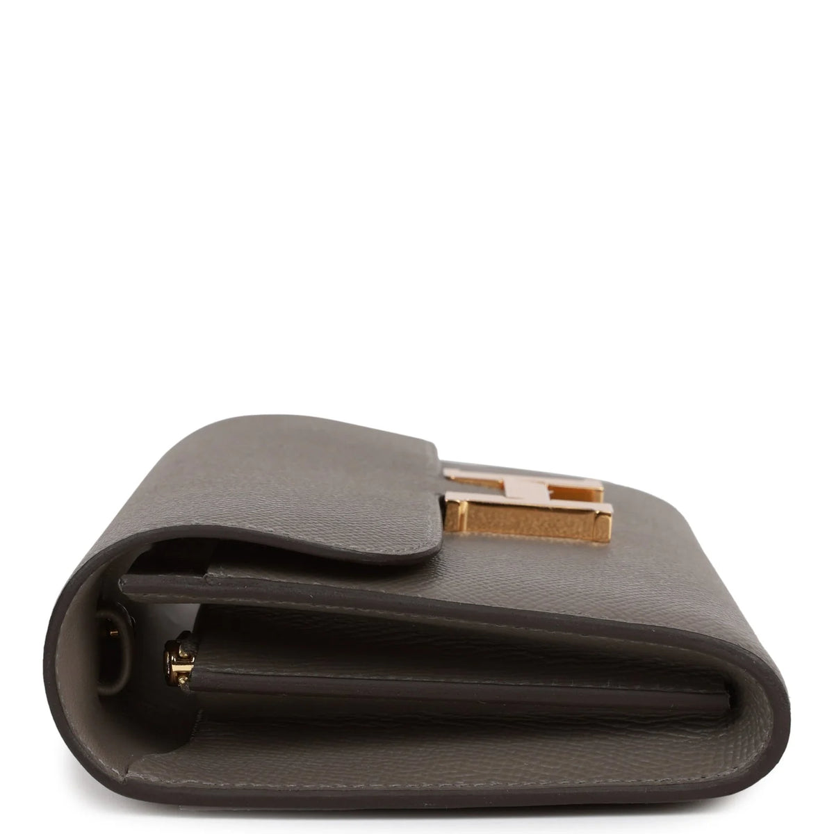 Wallet To Go Gris Meyer Epsom Gold Hardware Y1097
