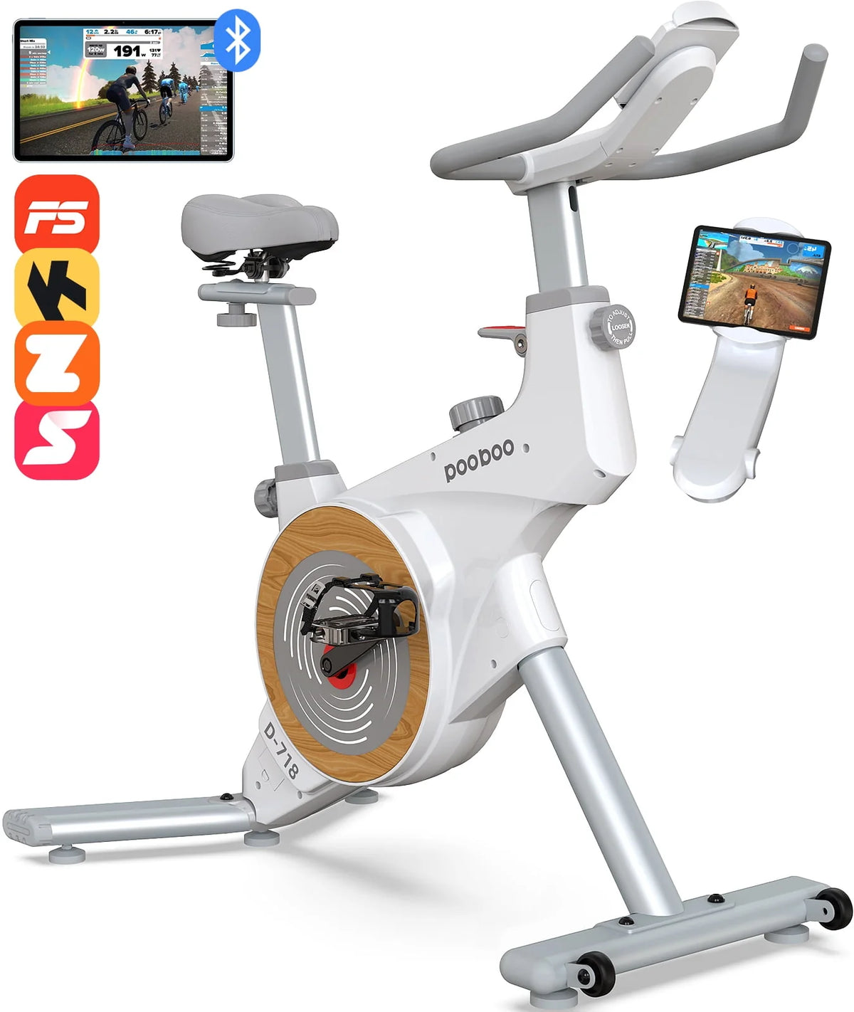 Indoor Cycling Bike Belt Drive Magnetic Stationary Exercise Bike 350lb P76948