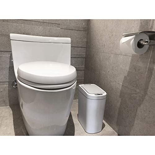 White 1.8 Gal Automatic Motion Sensor Trash Can Y93140