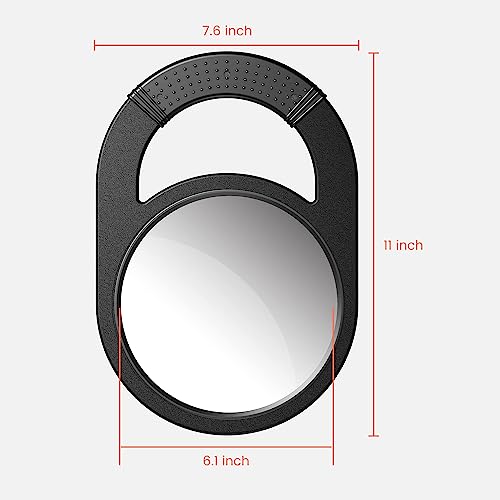 Black Hand Mirror with Handle J8086