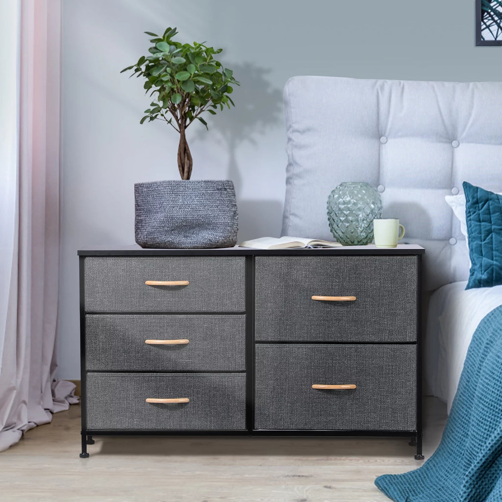 5 Drawer Fabric Dresser O49403