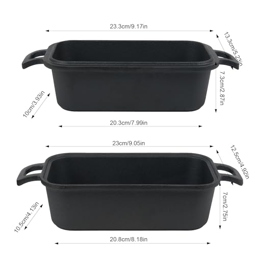 Cast Iron Loaf Pan with Lid 9x5 Inch H51136