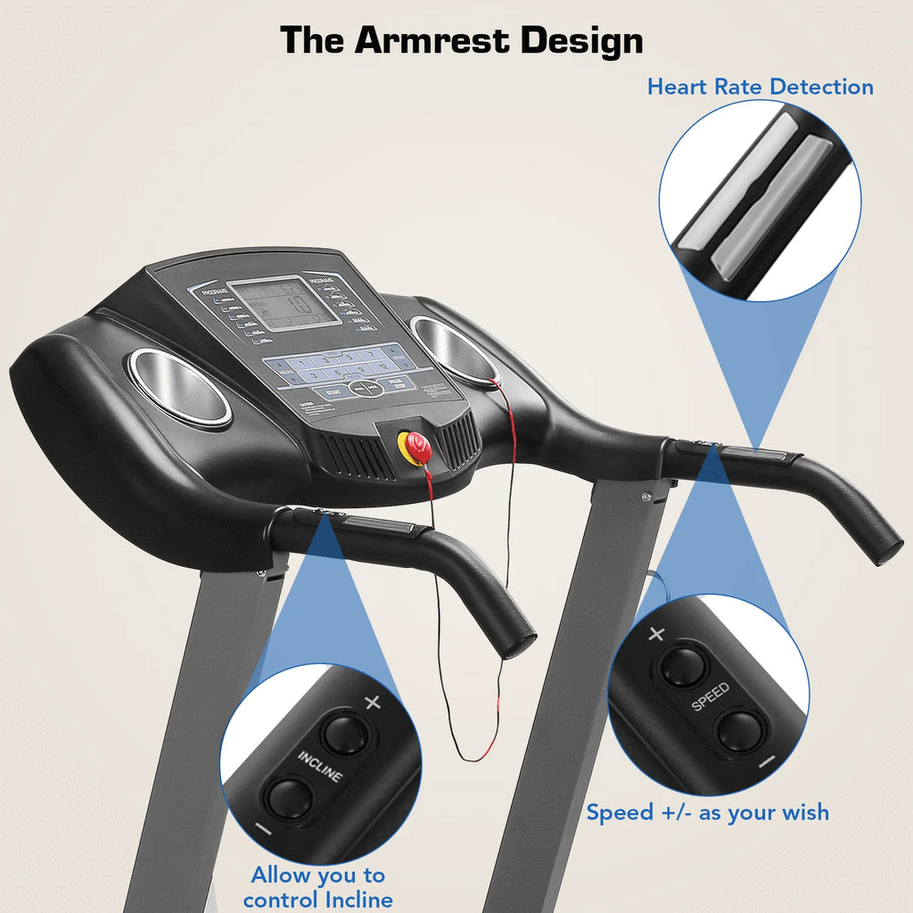 Folding Treadmill 2.5 Horse Power 15 Preset Programs U704