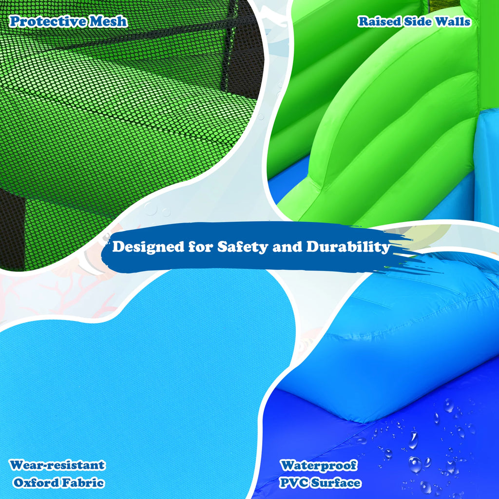 Inflatable Water Slide Park with Dual Slides N84476