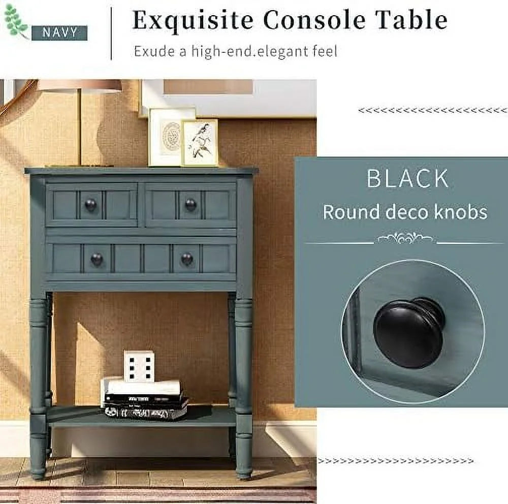Narrow Console Table with Three Drawers T49136