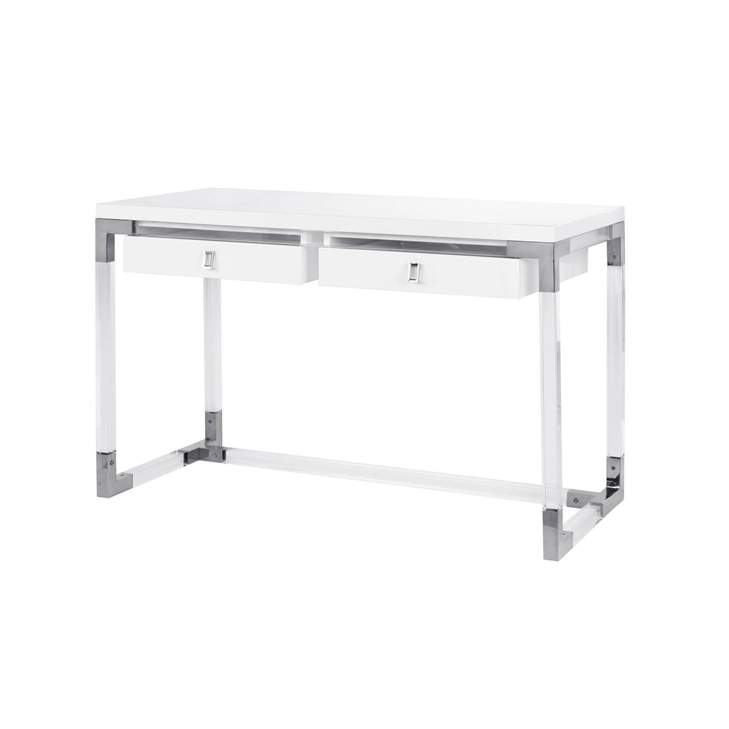 Contemporary Desk with Chrome Base Y3191