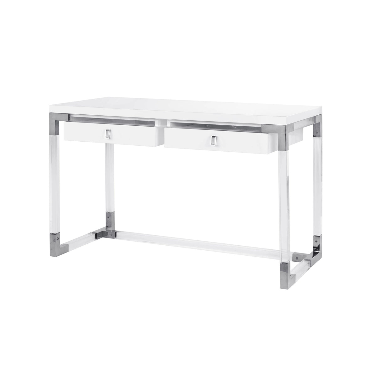Contemporary Desk with Chrome Base Y3191