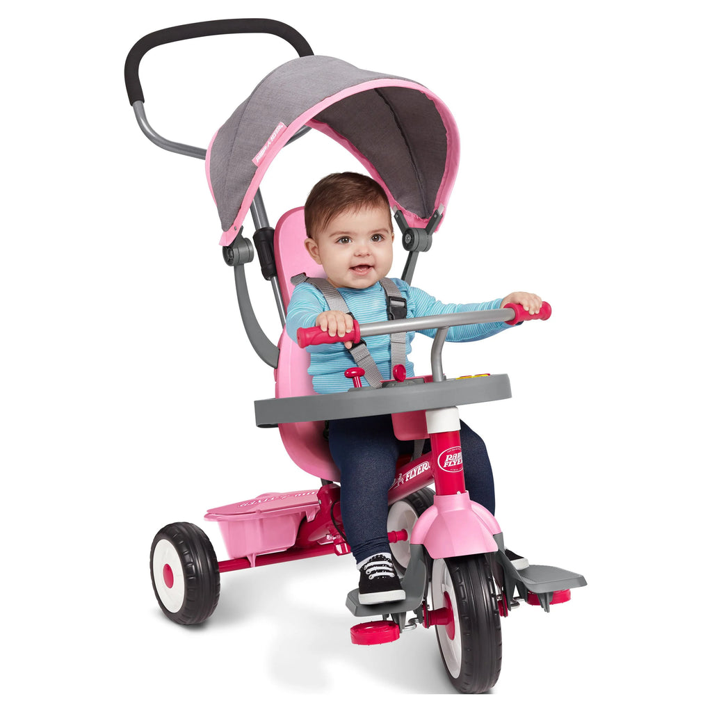 Red & Gray Convertible Tricycle I418727