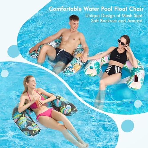 Inflatable Pool Floats with Two Cup Holders L335