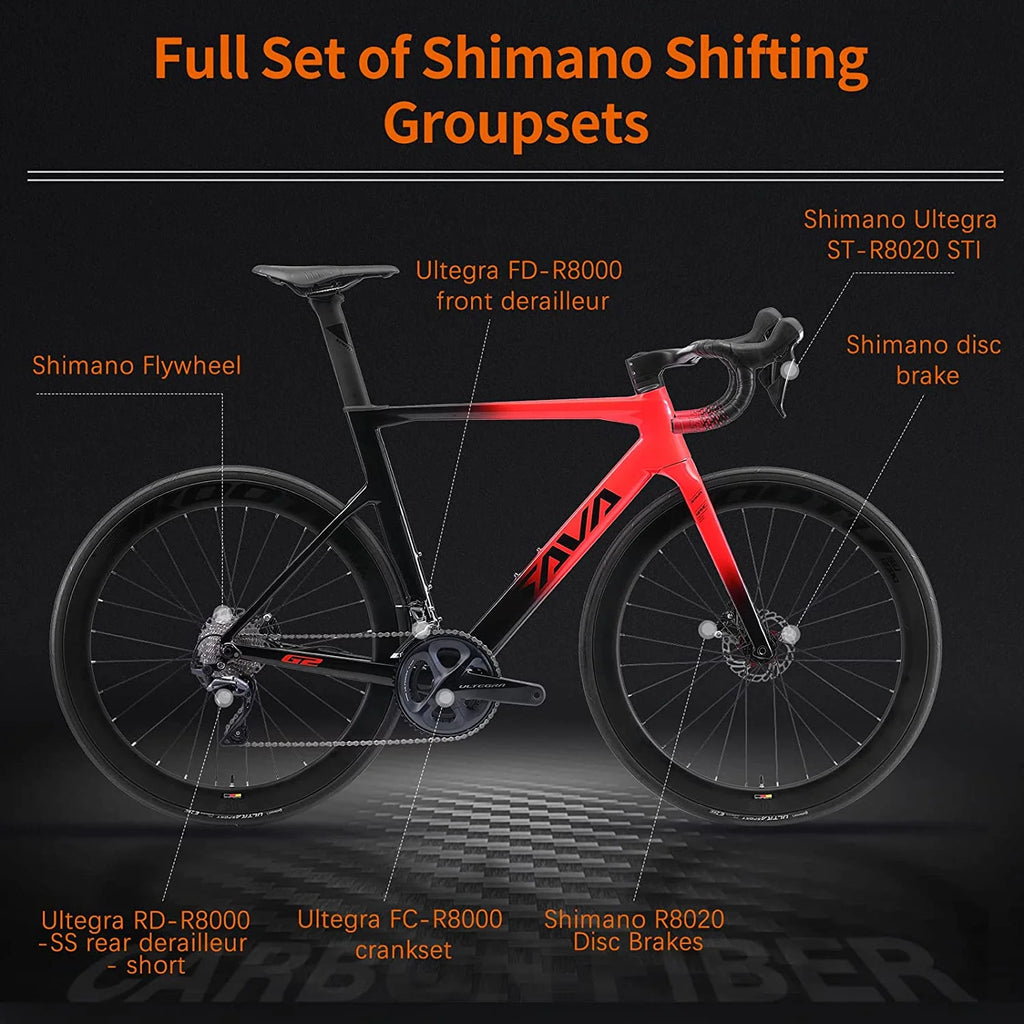 Carbon Fiber Road Bike with Hydraulic Disc Brakes Z51490