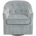Light Blue Swivel Chair E5134