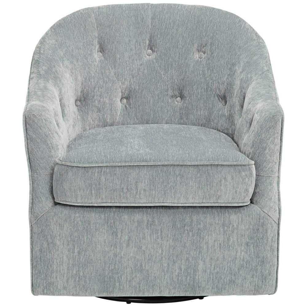 Light Blue Swivel Chair E5134