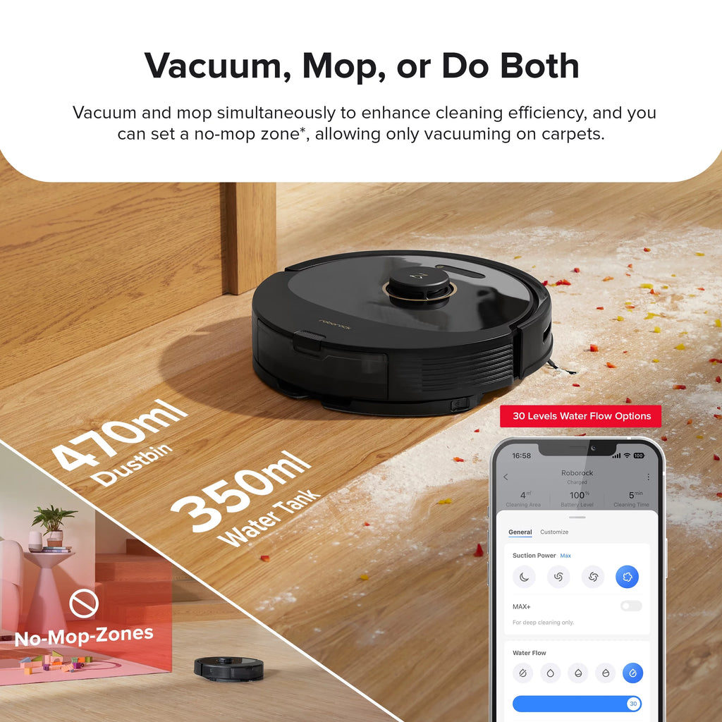 Robot Vacuum and Mop with Self-Emptying X28439