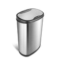Stainless Steel Motion Sensor Trash Can 50liters Silver D5283