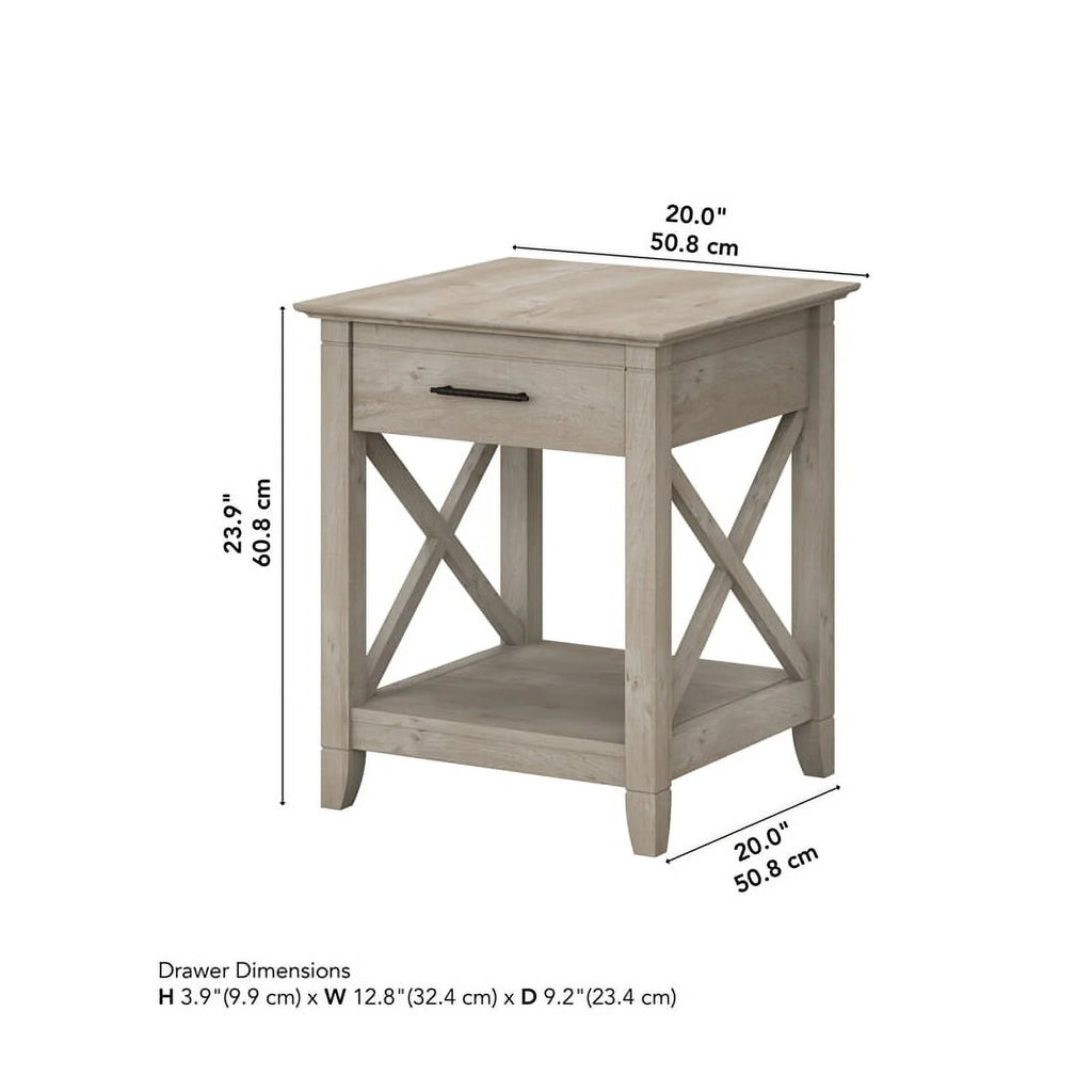 Washed Gray End Table H306060
